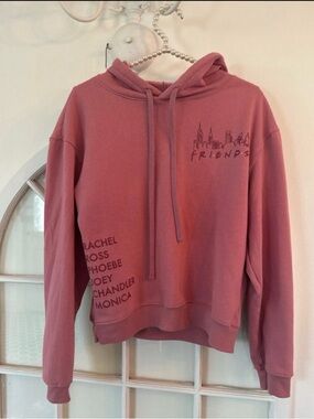 FRIENDS branded pullover in dusty rose pink
